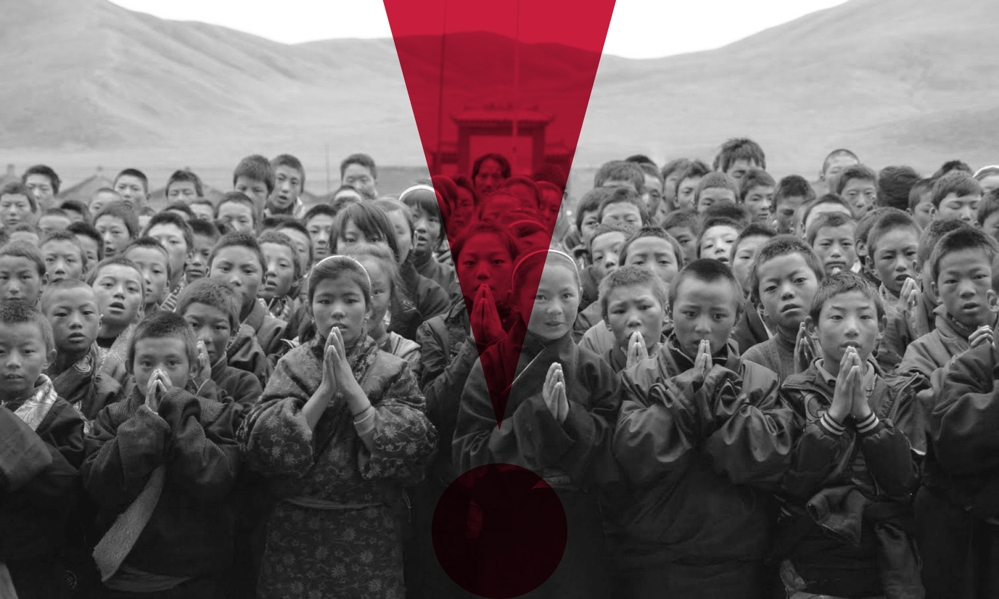 Tibetan children praying.