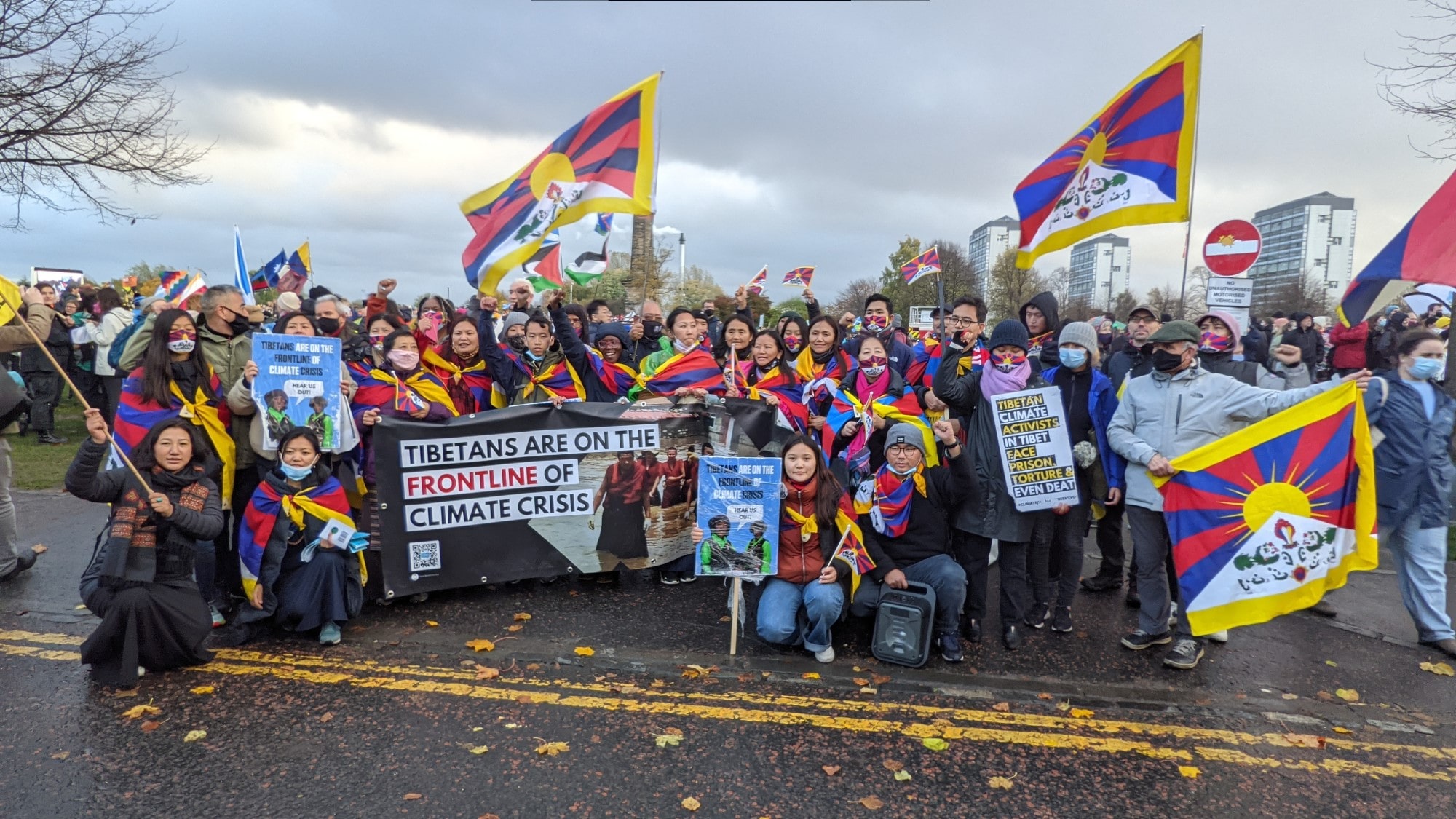 Tibetans at COP26 in Glasgow