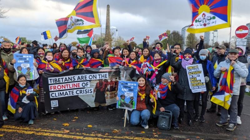 Tibet climate protest