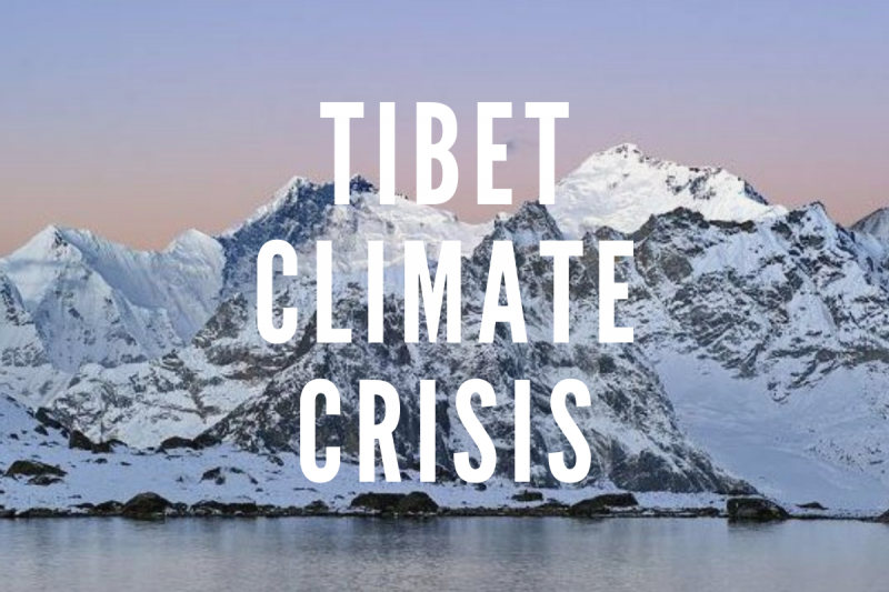 Tibet climate crisis poster